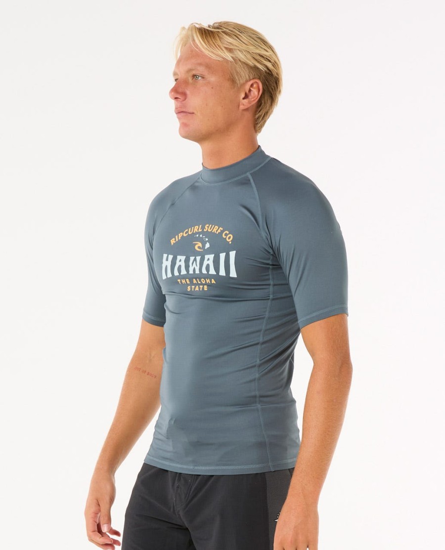 hawaii upf performance rashguard met korte mouwen