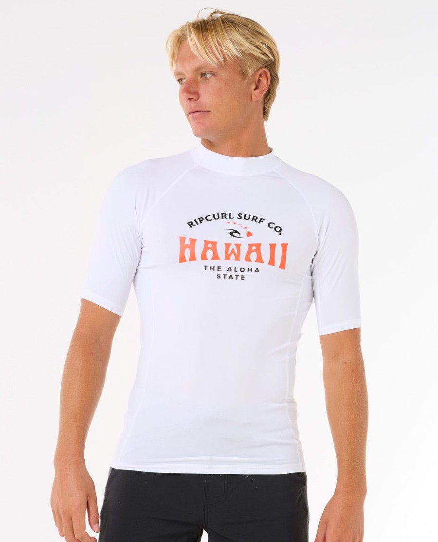 hawaii upf performance rashguard met korte mouwen