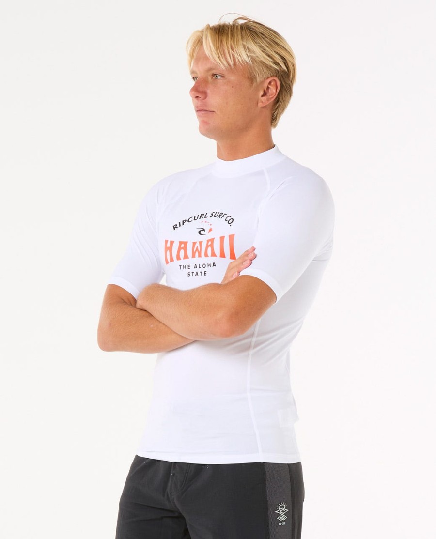 hawaii upf performance rashguard met korte mouwen