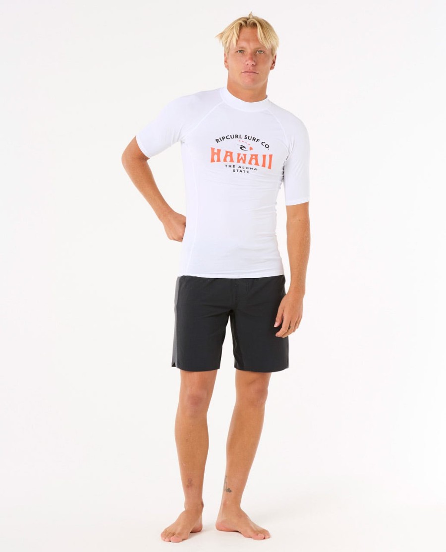 hawaii upf performance rashguard met korte mouwen