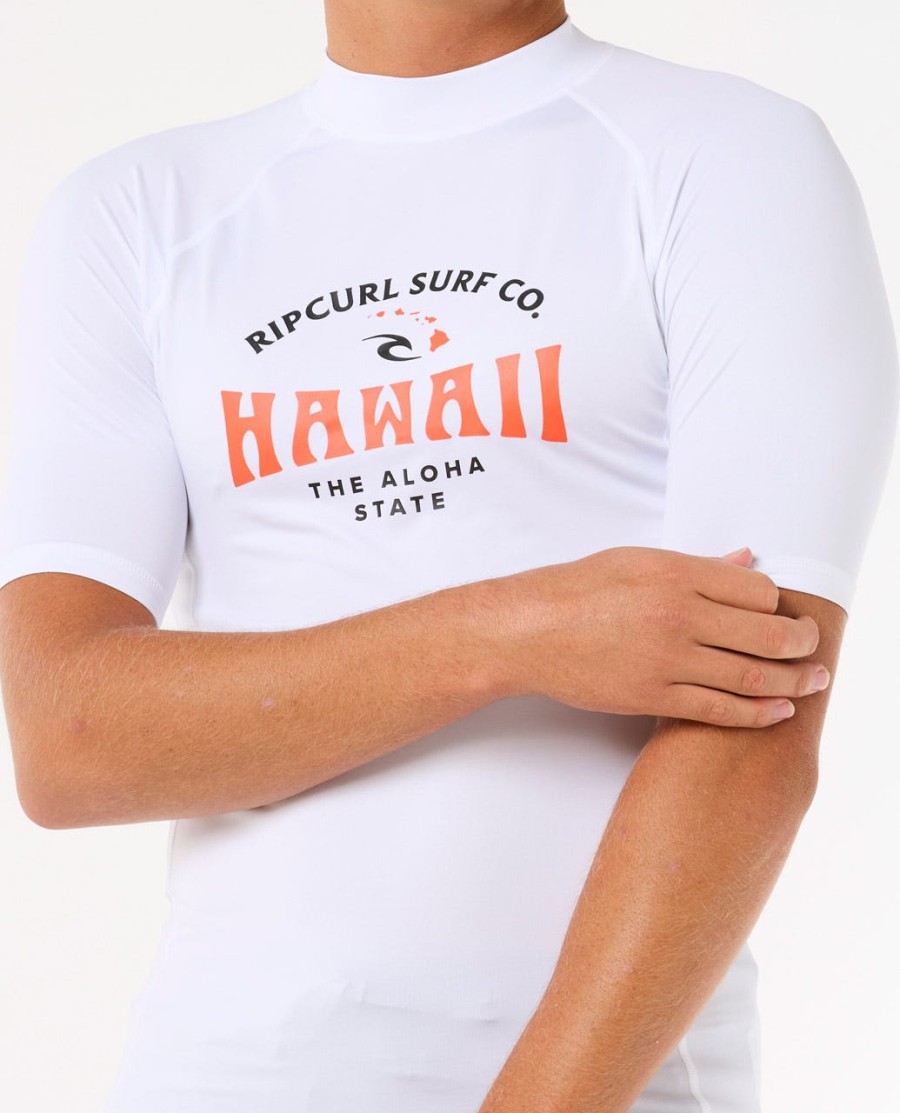 hawaii upf performance rashguard met korte mouwen