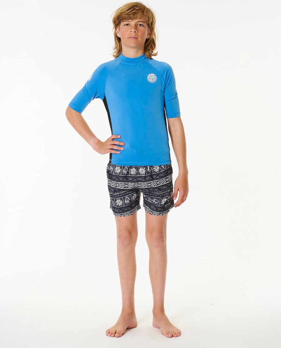 icons uv brushed rash guard met korte mouwen - jongens 8-16 jaar
