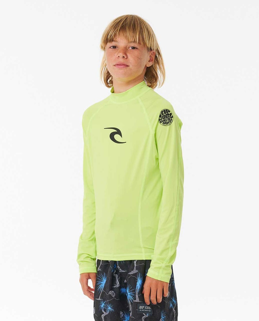 brand wave uv-beschermend shirt met lange mouwen - jongens 8-16 jaar