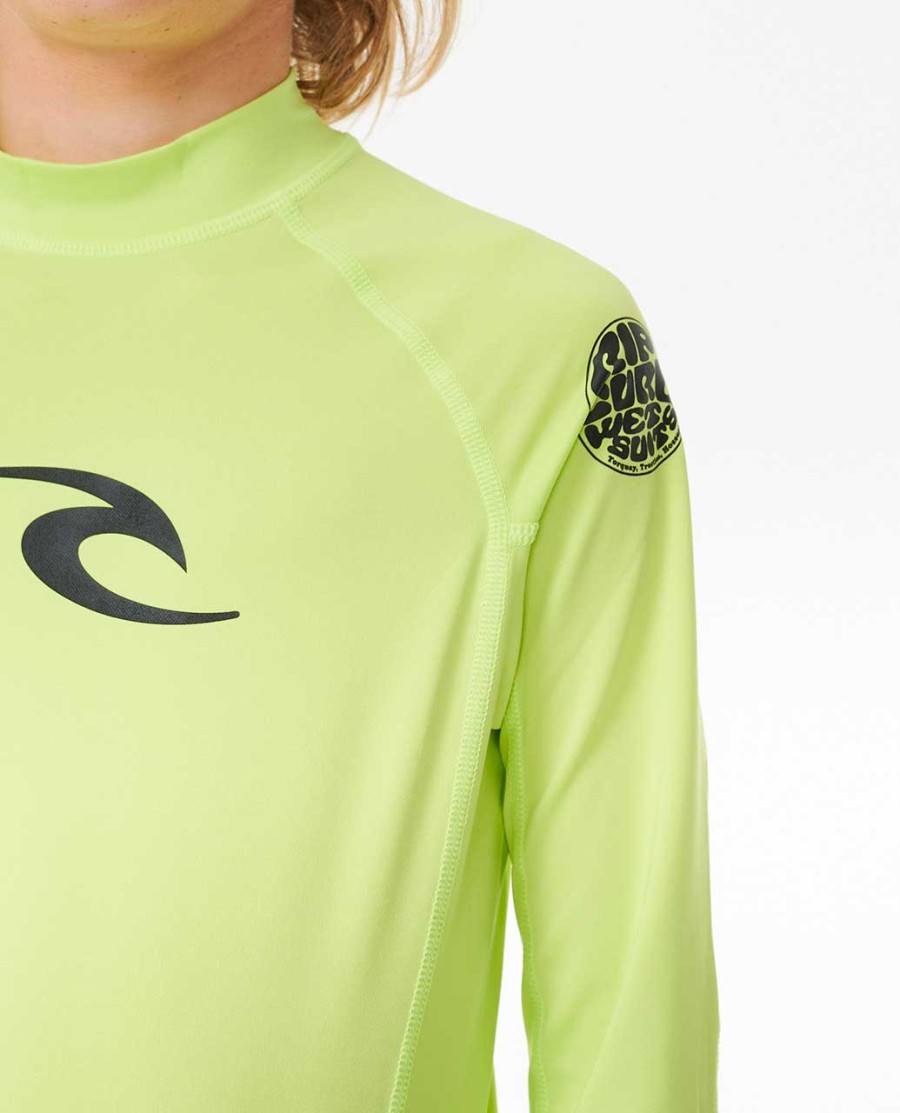 brand wave uv-beschermend shirt met lange mouwen - jongens 8-16 jaar