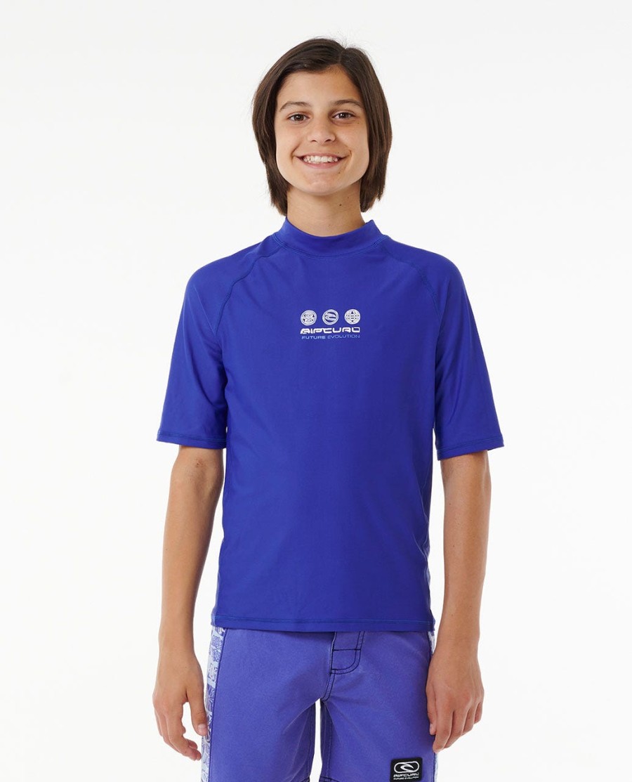 future evolution uv-beschermend zwemshirt met korte mouwen - jongens 8-16 jaar