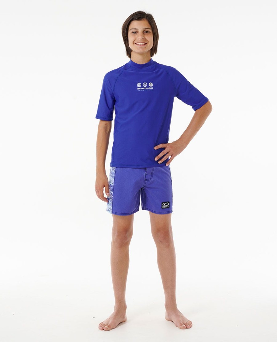 future evolution uv-beschermend zwemshirt met korte mouwen - jongens 8-16 jaar