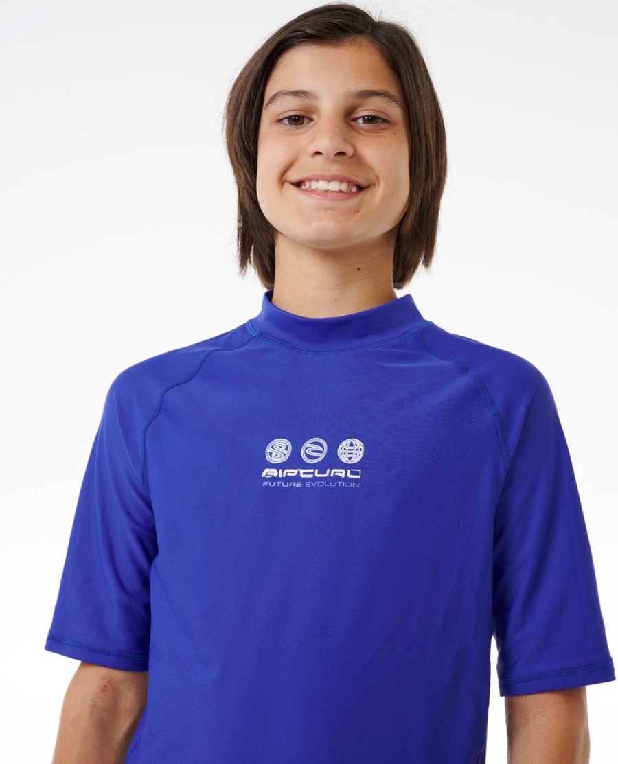 future evolution uv-beschermend zwemshirt met korte mouwen - jongens 8-16 jaar