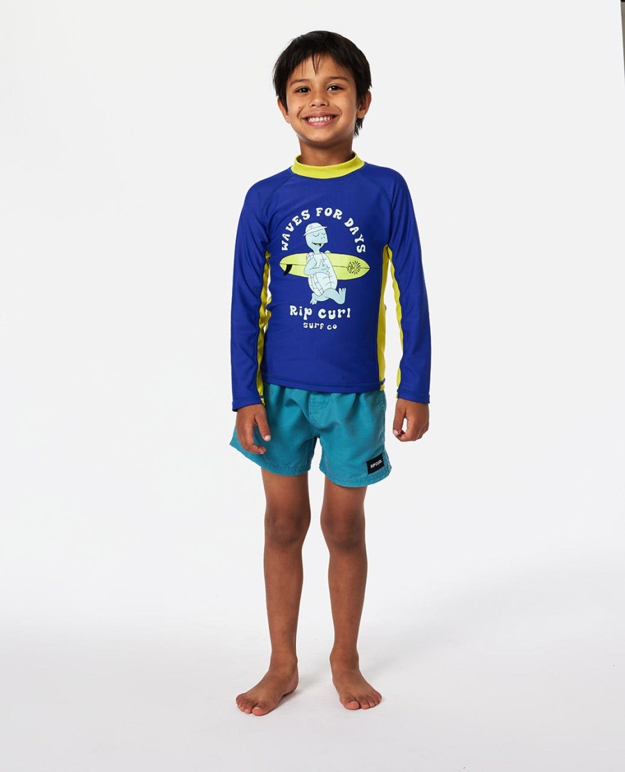 tube turtle uv-beschermend zwemshirt met lange mouwen - jongens 1-8 jaar