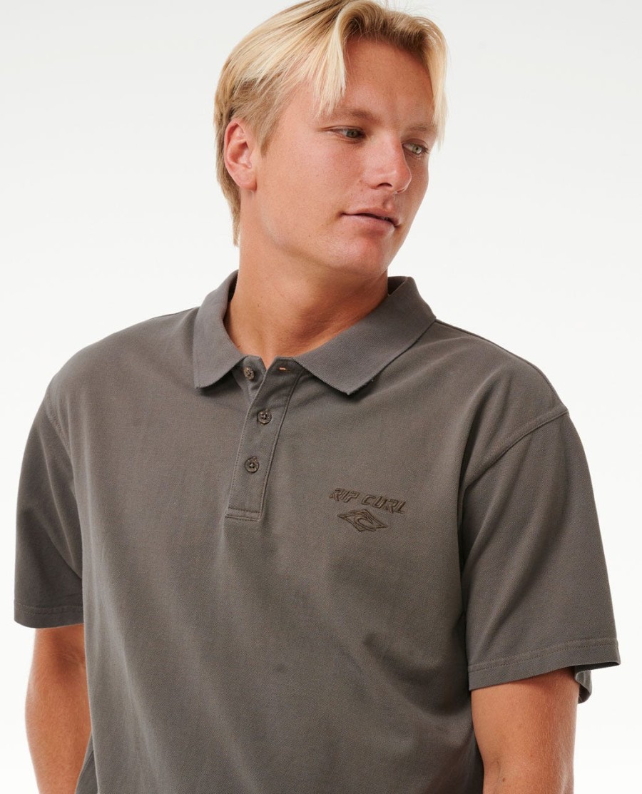 poloshirt met vervagend borduurwerk
