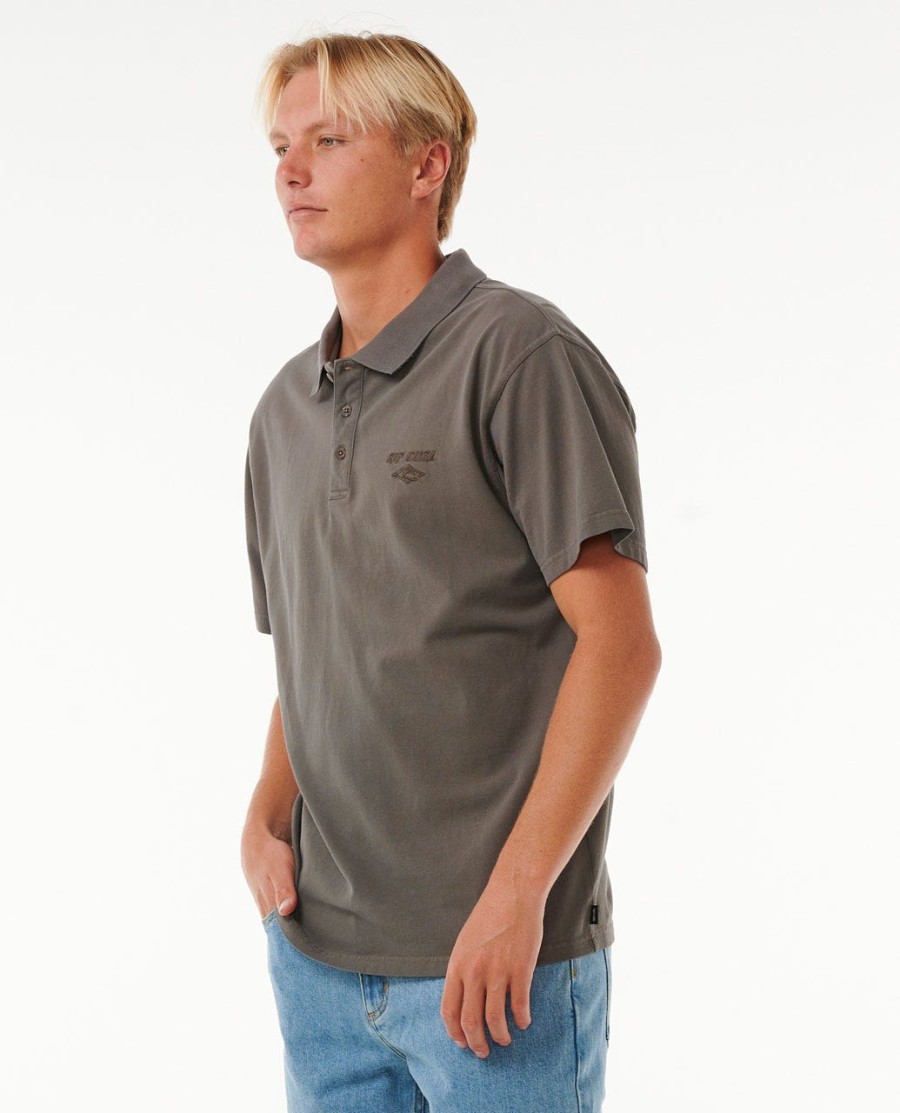 poloshirt met vervagend borduurwerk