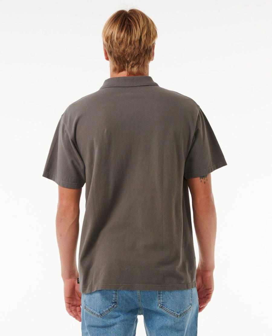 poloshirt met vervagend borduurwerk