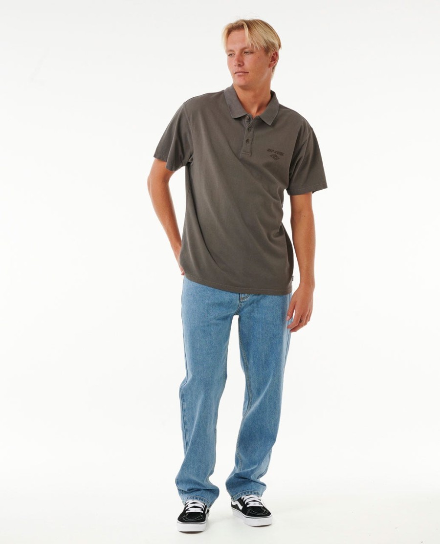 poloshirt met vervagend borduurwerk