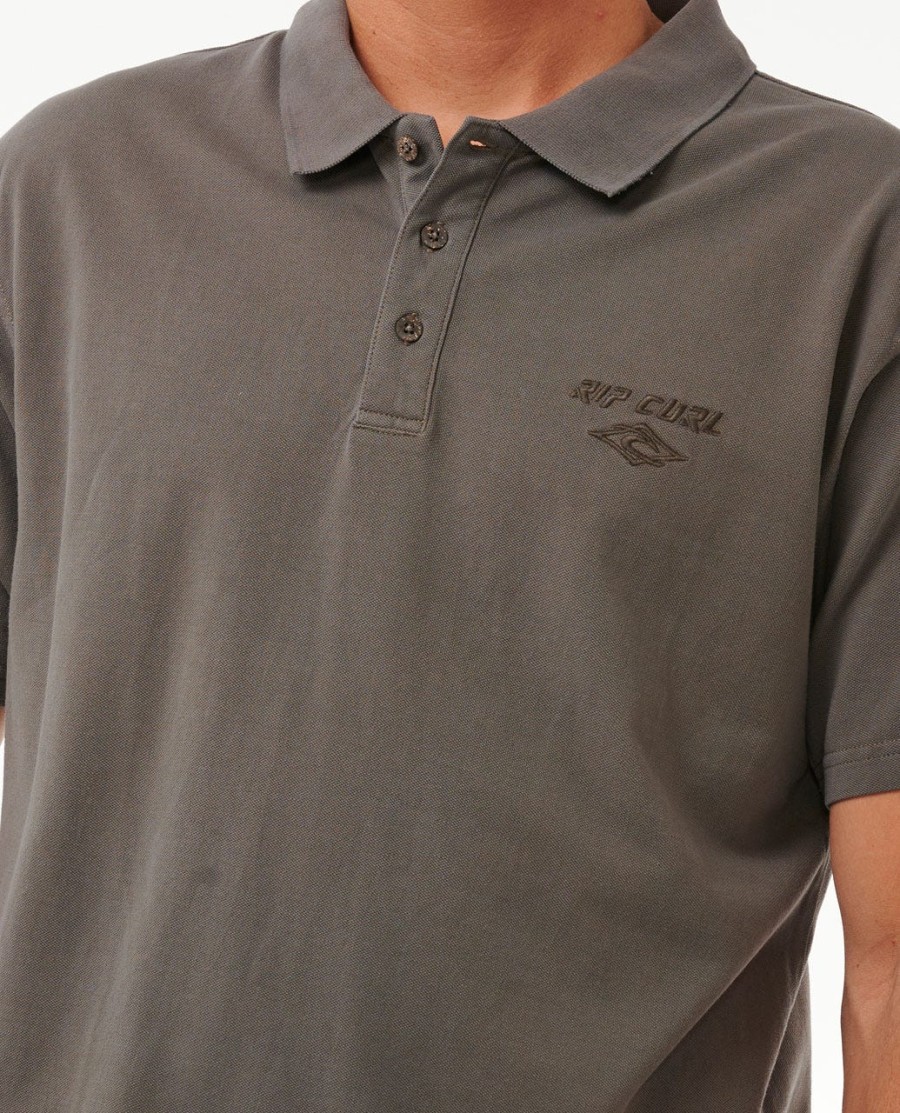 poloshirt met vervagend borduurwerk