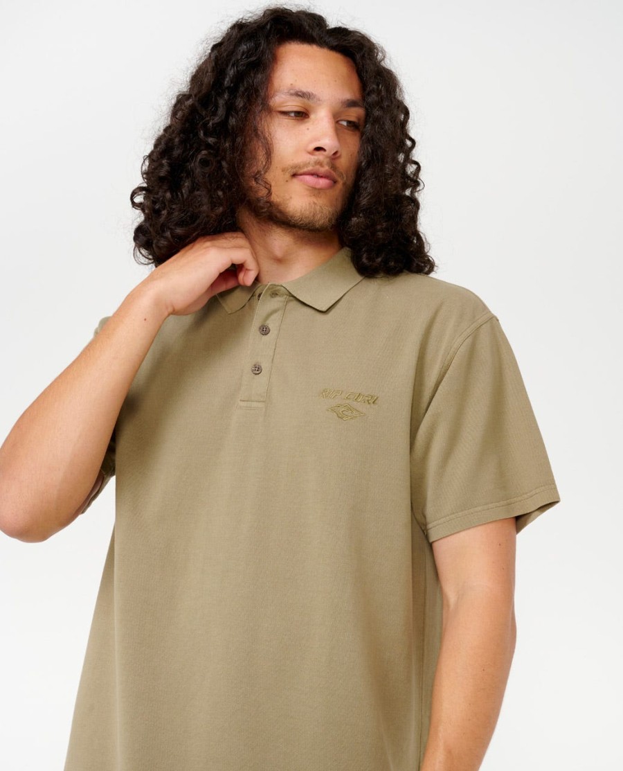 poloshirt met vervagend borduurwerk
