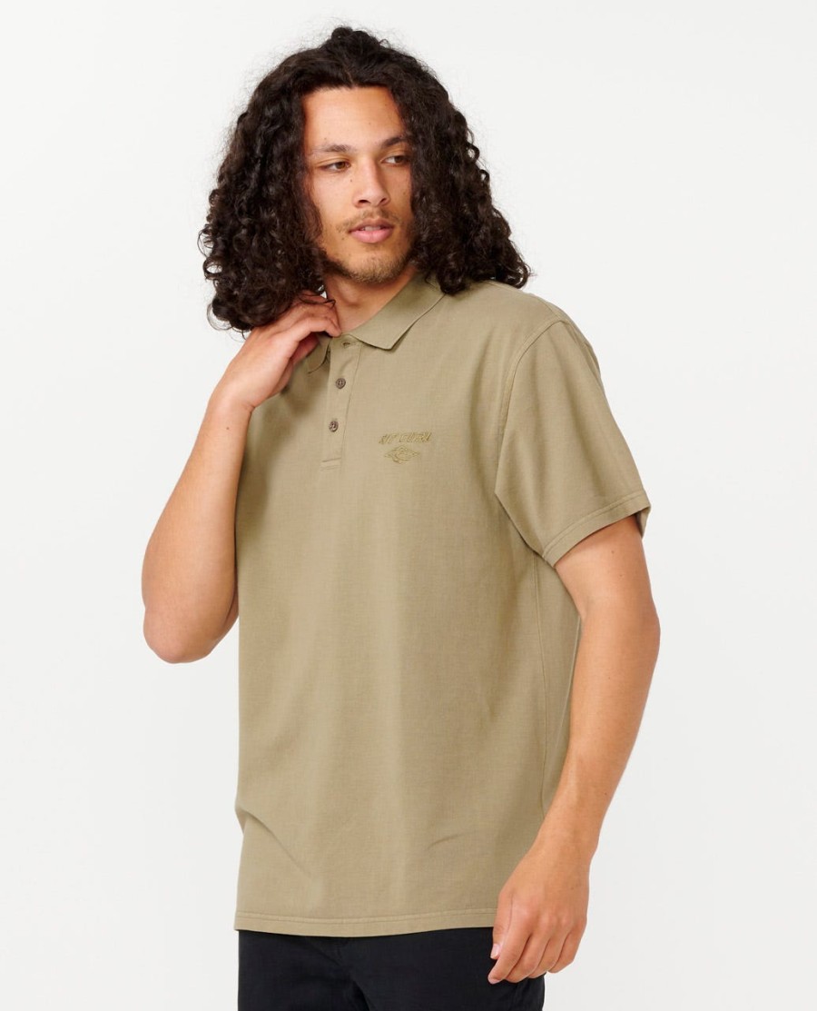 poloshirt met vervagend borduurwerk