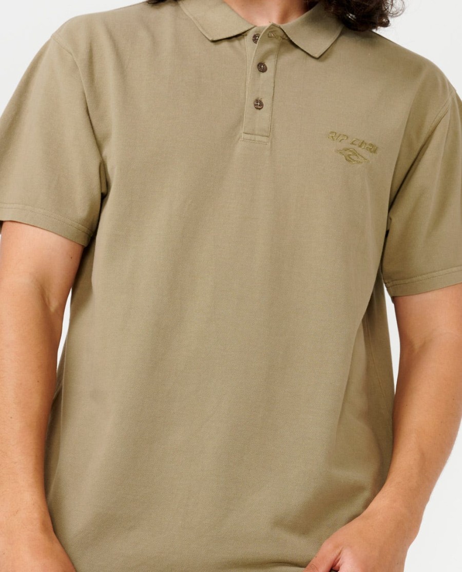 poloshirt met vervagend borduurwerk