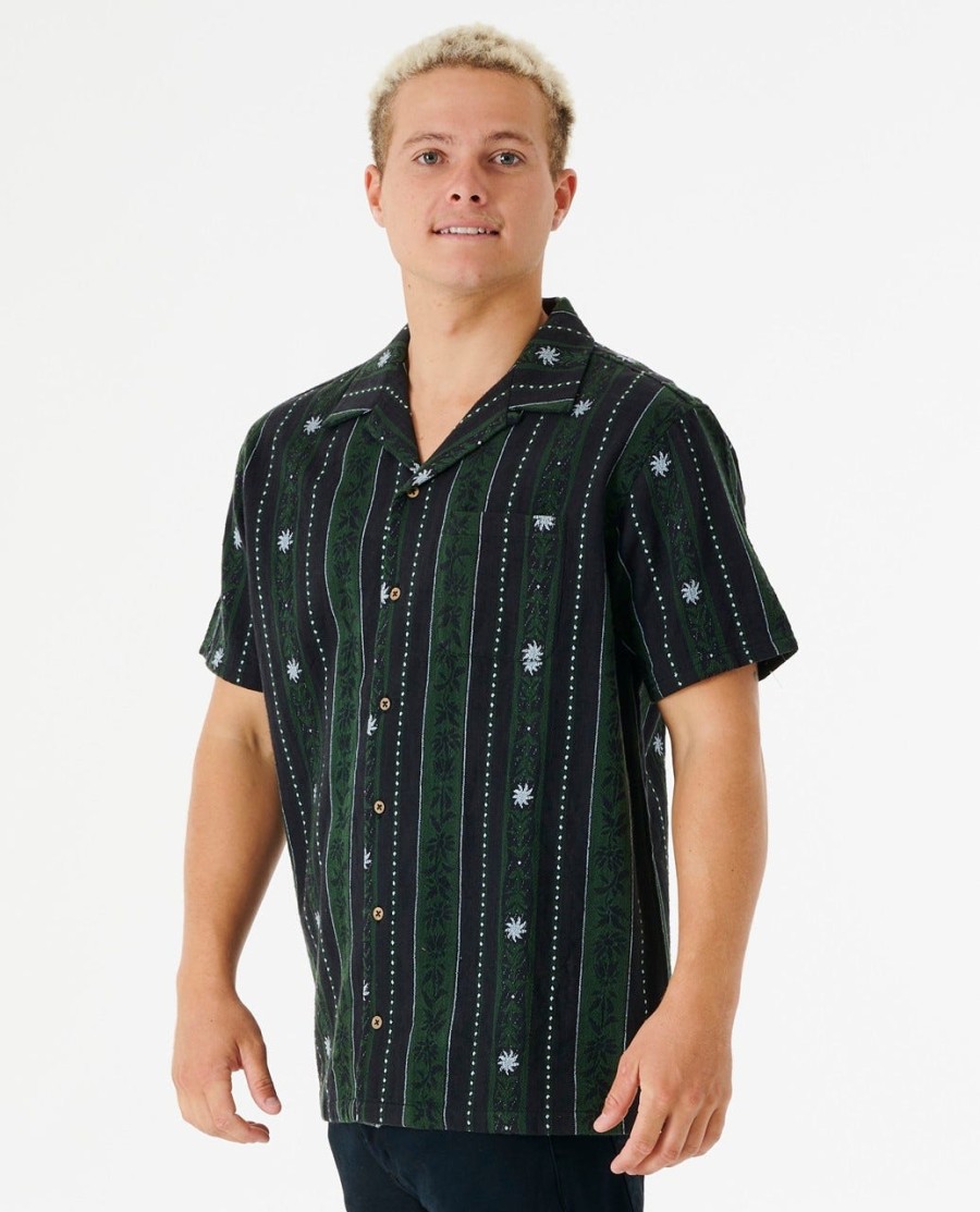 topanga vert gestreept shirt met korte mouwen