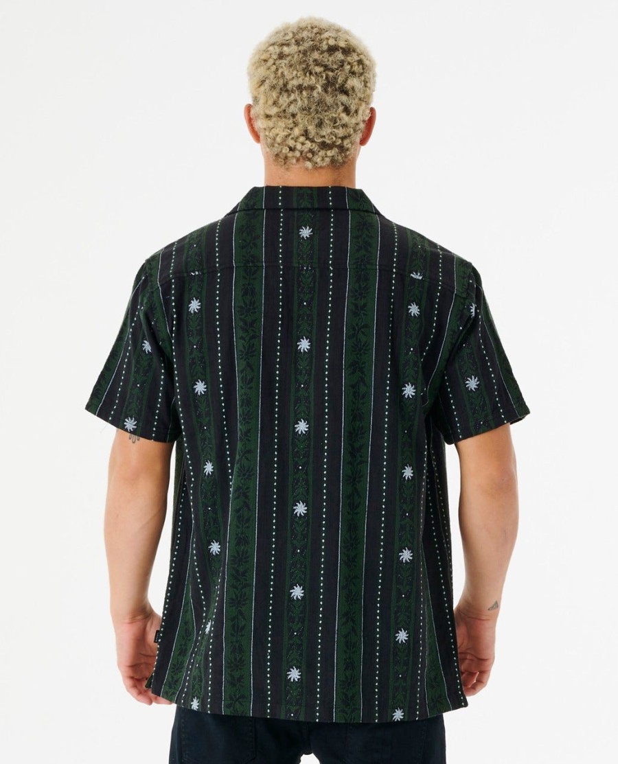 topanga vert gestreept shirt met korte mouwen