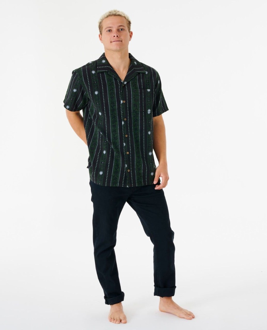 topanga vert gestreept shirt met korte mouwen
