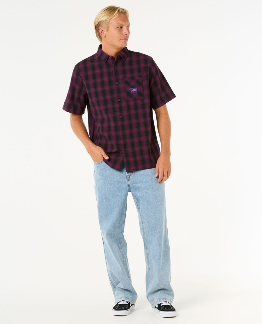 raw energy t-shirt met korte mouwen en ruitpatroon