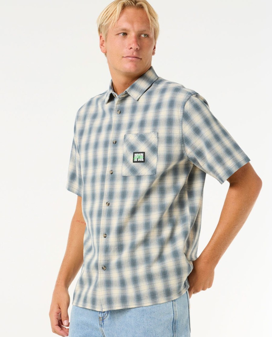 raw energy t-shirt met korte mouwen en ruitpatroon