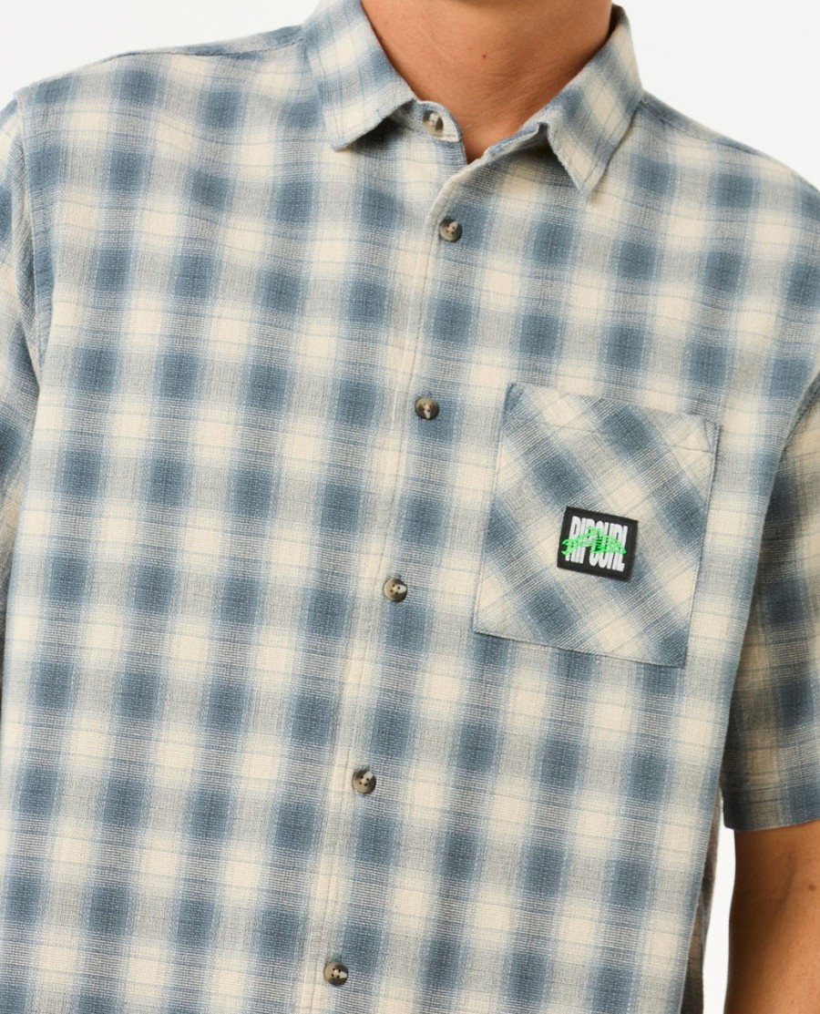 raw energy t-shirt met korte mouwen en ruitpatroon