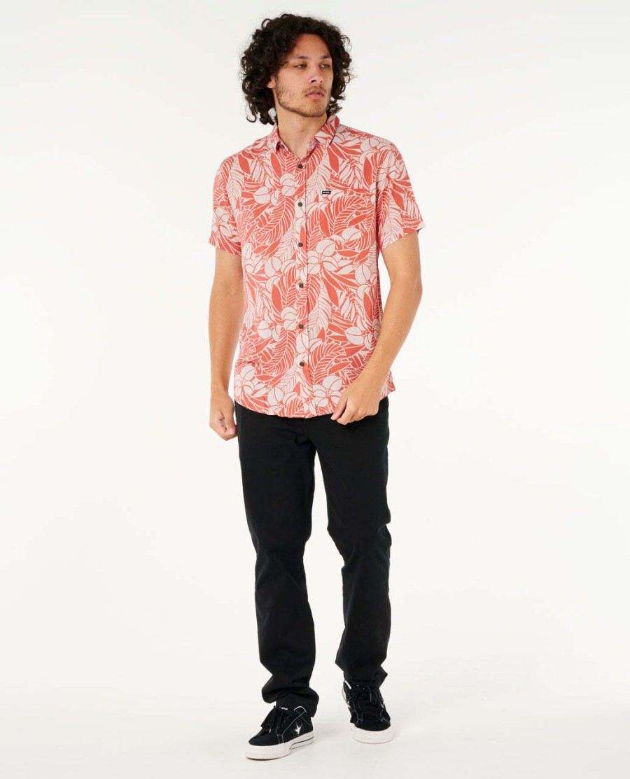 fun times bloemenprint shirt met korte mouwen