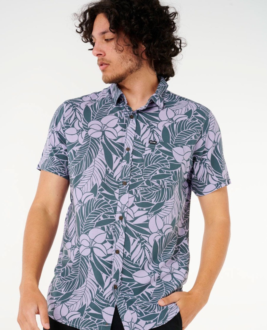 fun times bloemenprint shirt met korte mouwen