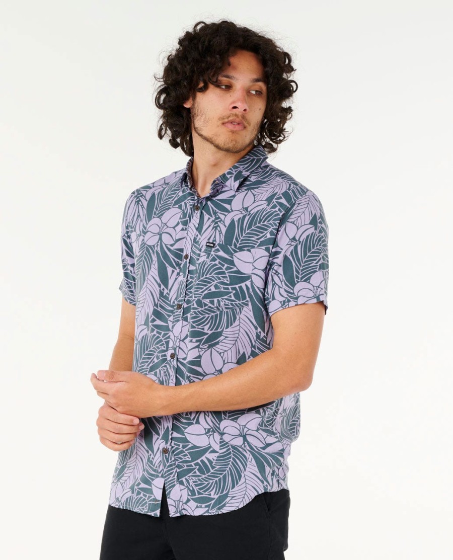 fun times bloemenprint shirt met korte mouwen