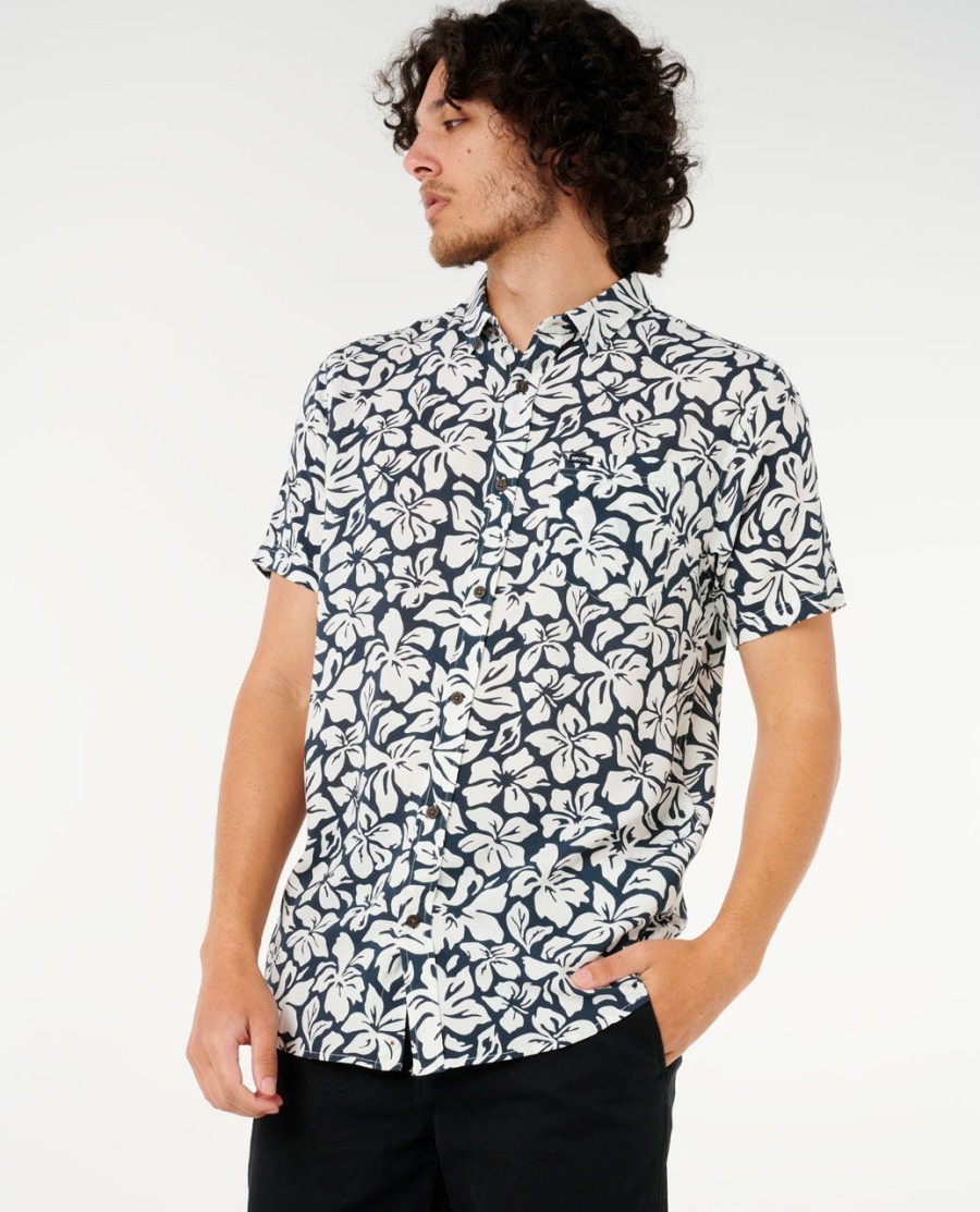 fun times bloemenprint shirt met korte mouwen