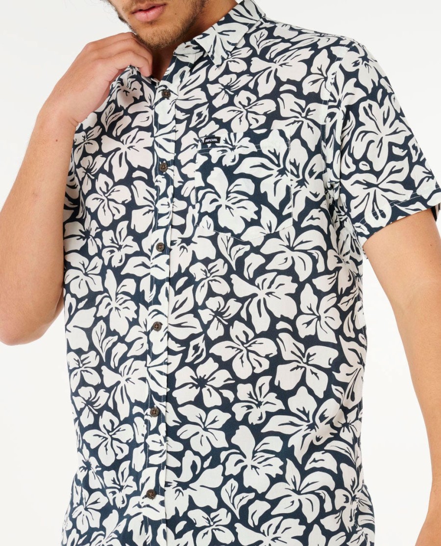 fun times bloemenprint shirt met korte mouwen