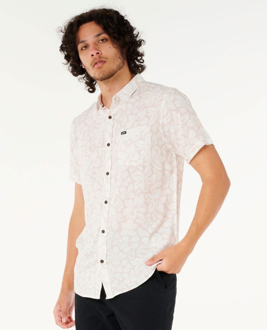 fun times bloemenprint shirt met korte mouwen