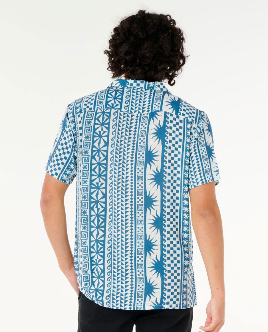 fun times gestreept shirt met korte mouwen