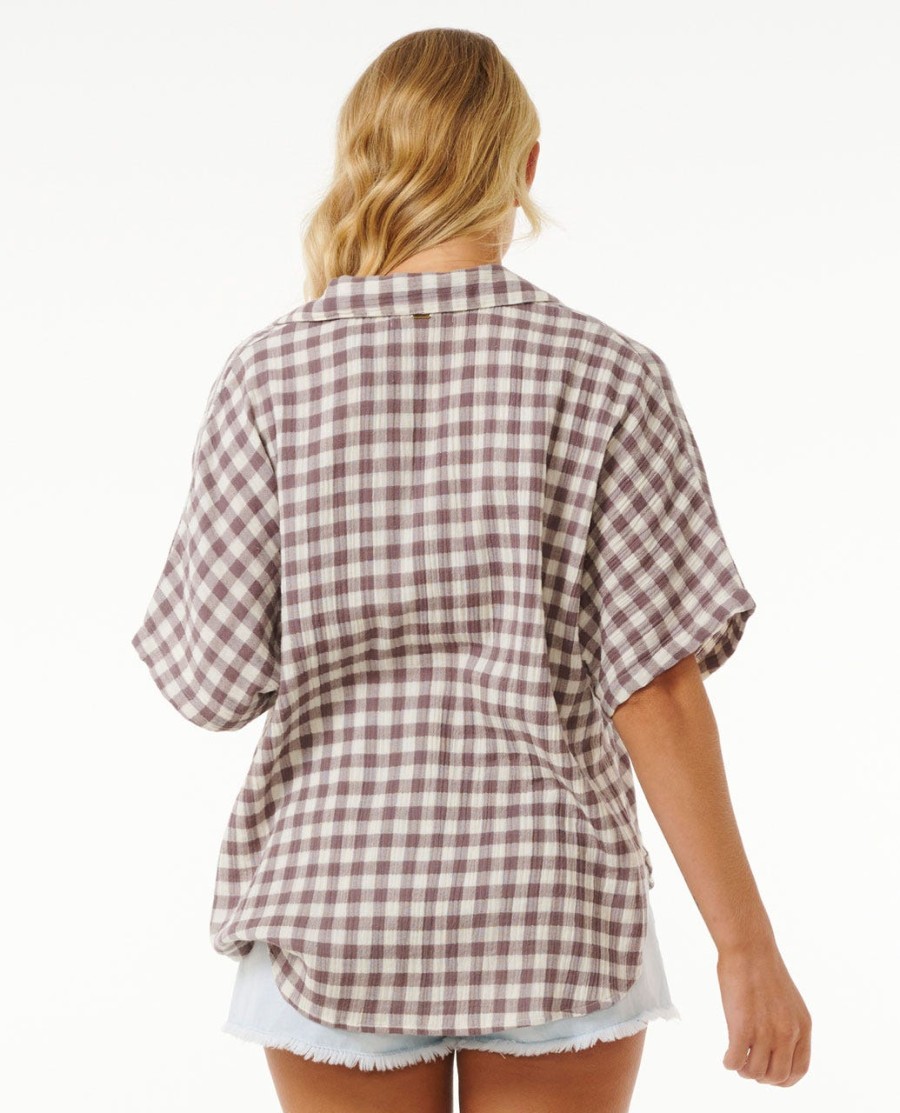 premium surfshirt met ruitpatroon