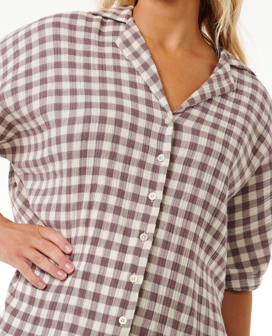 premium surfshirt met ruitpatroon