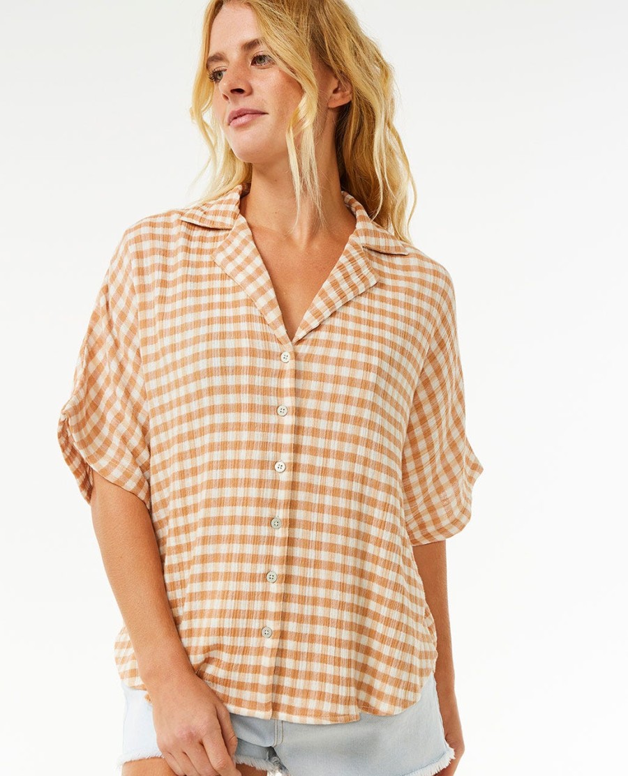 premium surfshirt met ruitpatroon