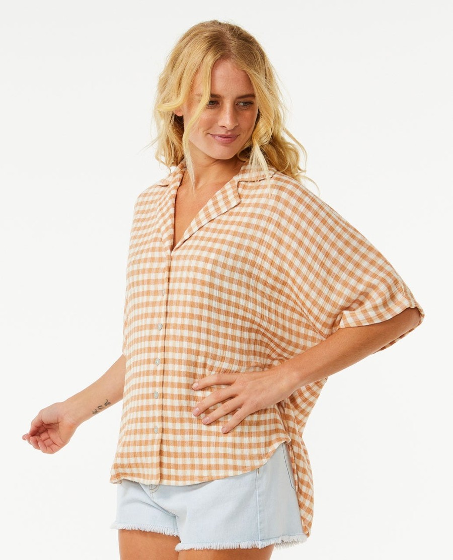 premium surfshirt met ruitpatroon