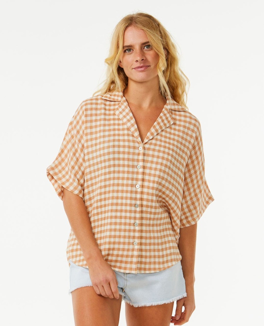 premium surfshirt met ruitpatroon