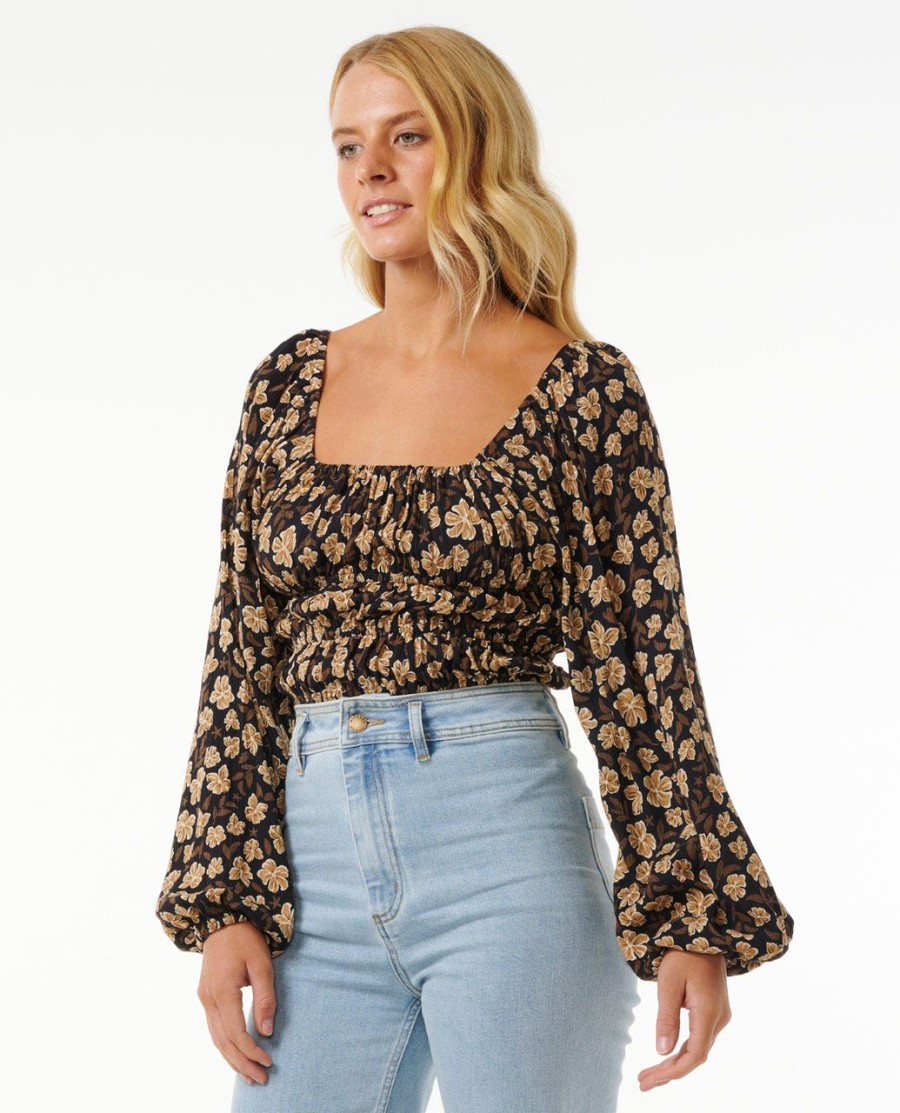 soleil top met lange mouwen