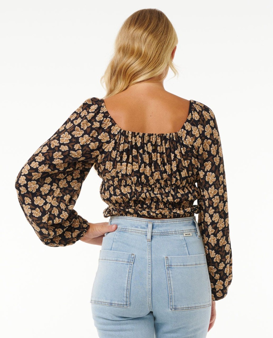 soleil top met lange mouwen