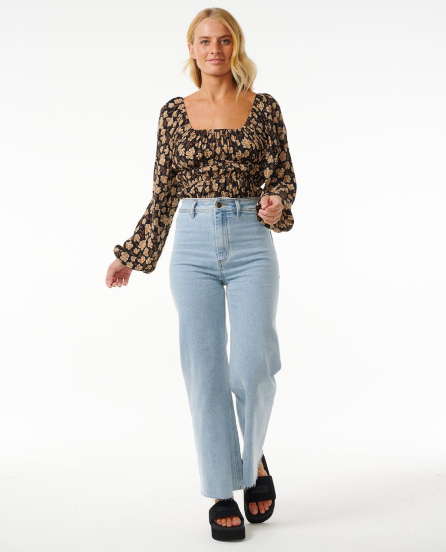 soleil top met lange mouwen