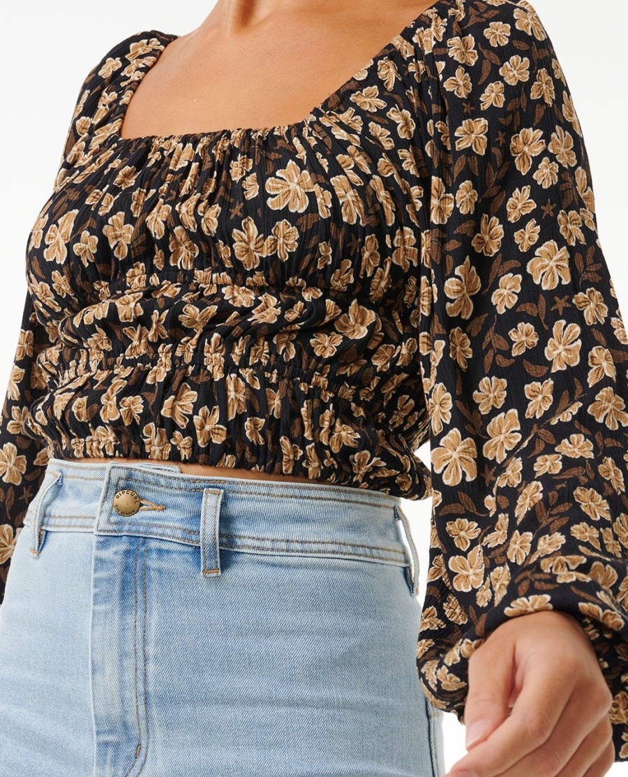 soleil top met lange mouwen