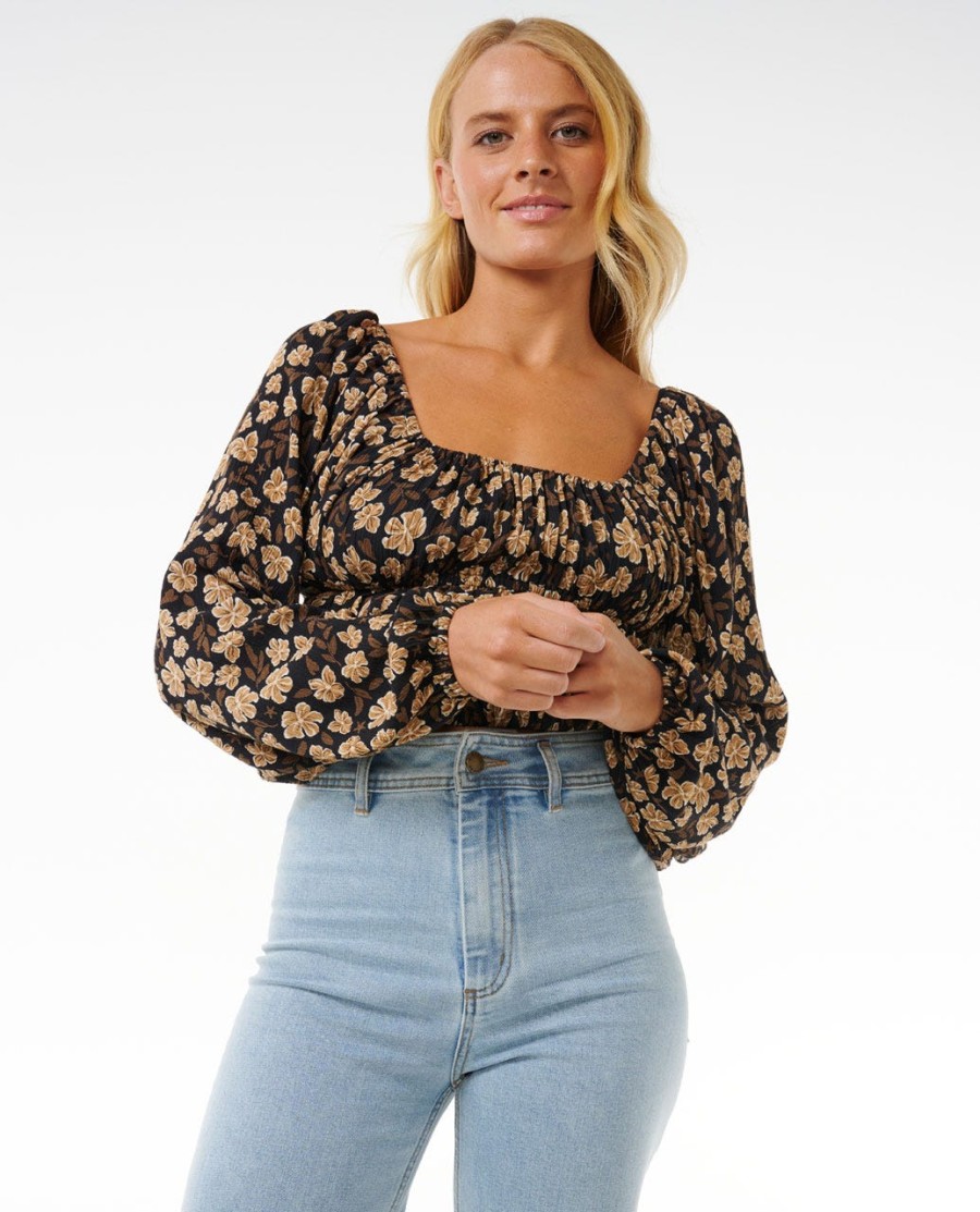 soleil top met lange mouwen