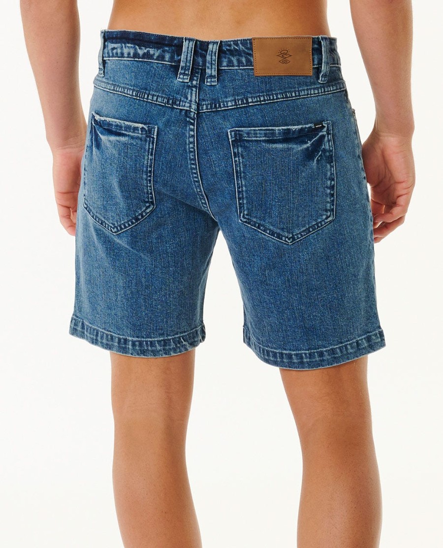klassieke surf denim walkshort van 18 inch
