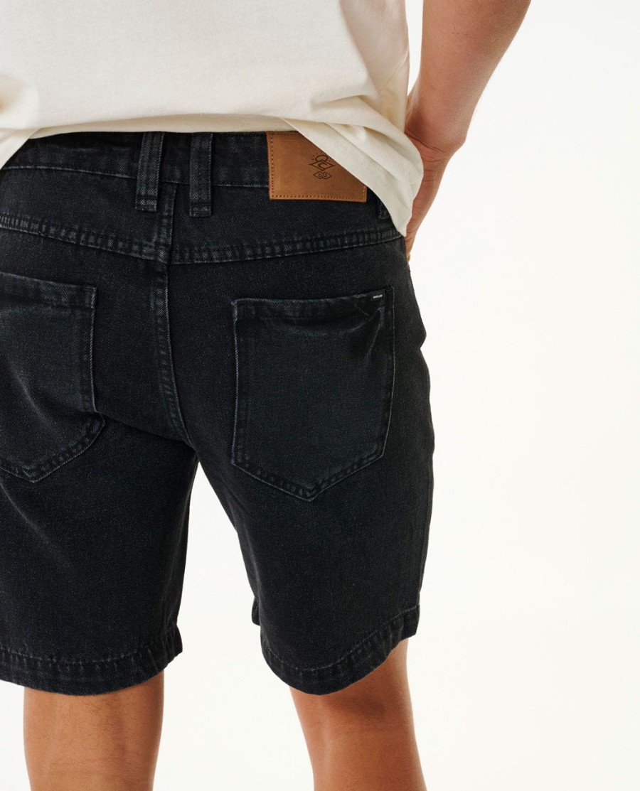 klassieke surf denim walkshort van 18 inch