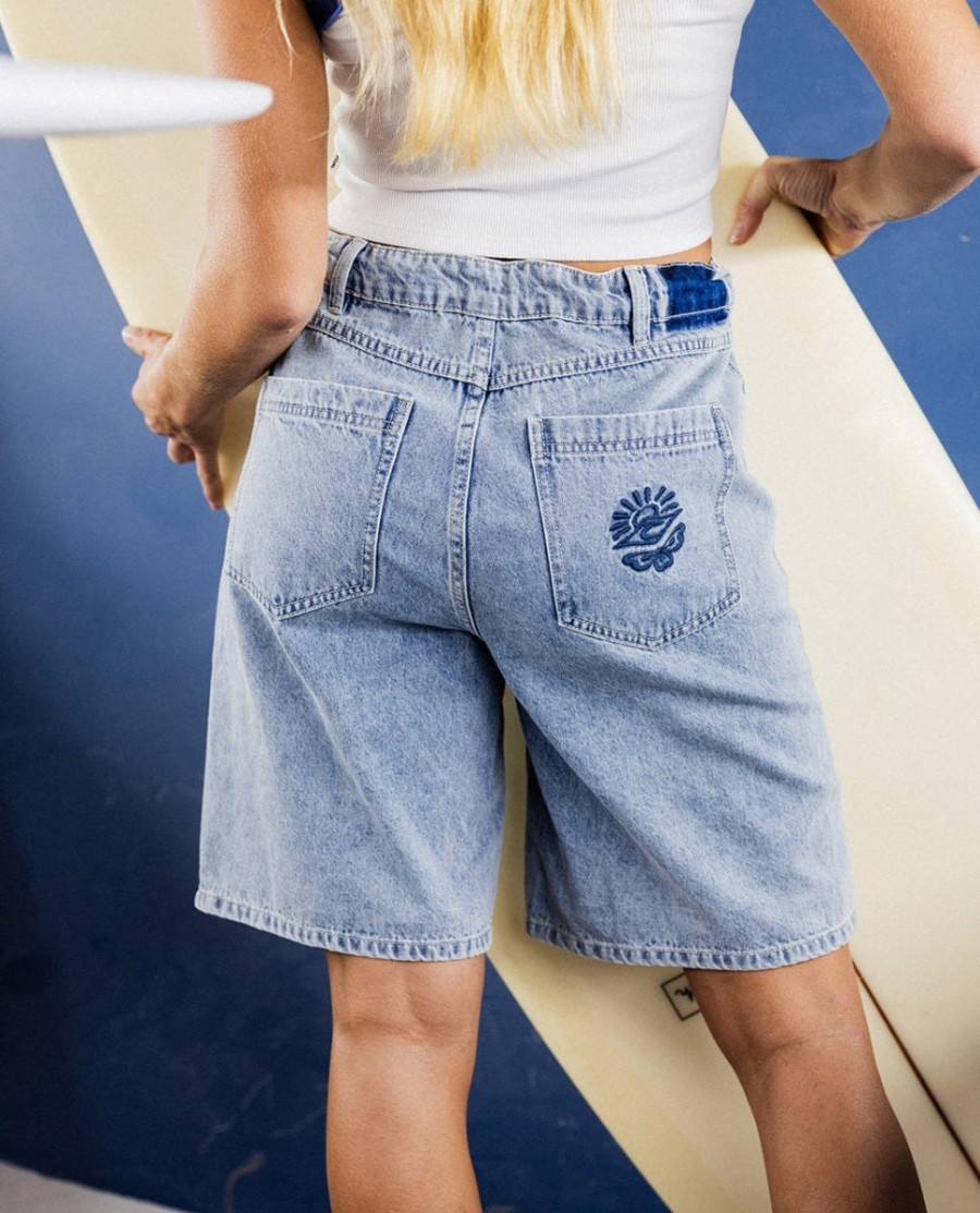 las dalias ontspannen denimshort