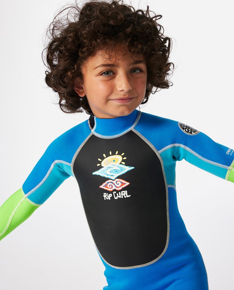 groms omega wetsuit met ritssluiting op de rug gemakkelijk aan en uit te trekken
