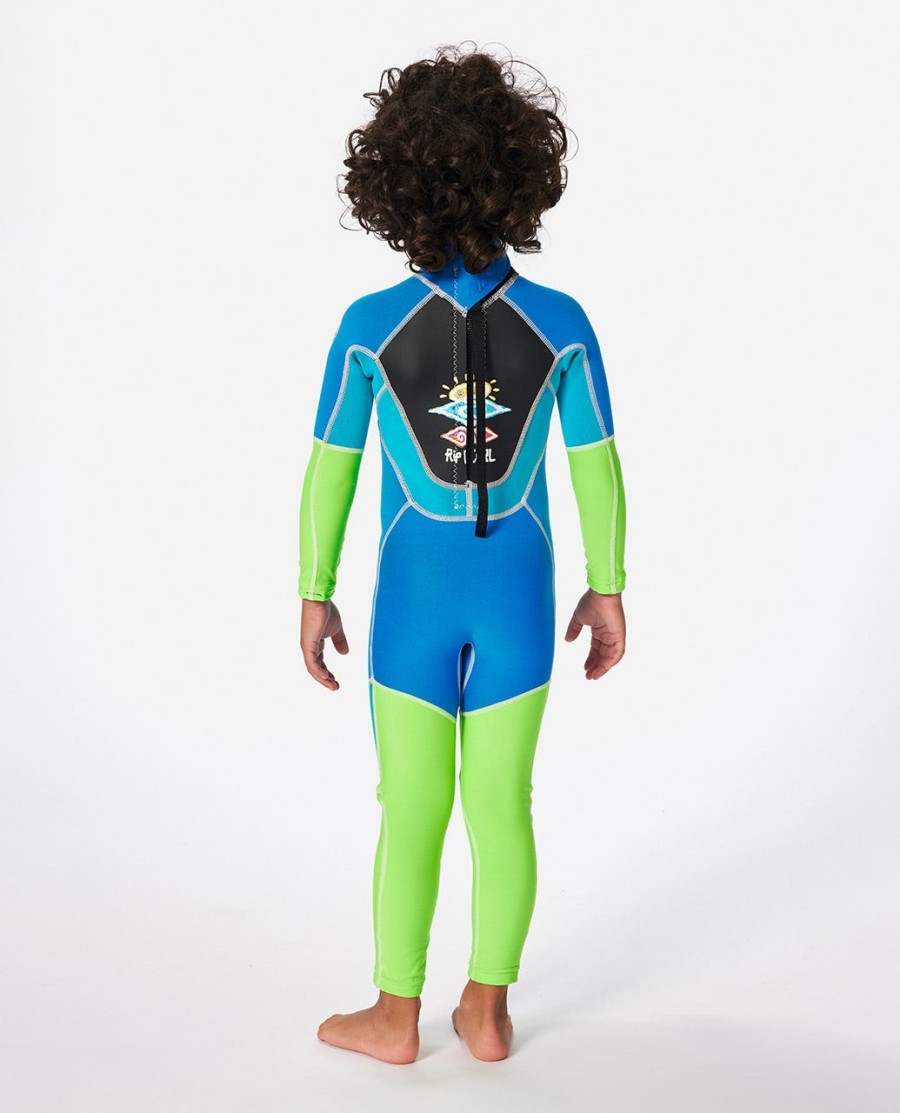 groms omega wetsuit met ritssluiting op de rug gemakkelijk aan en uit te trekken