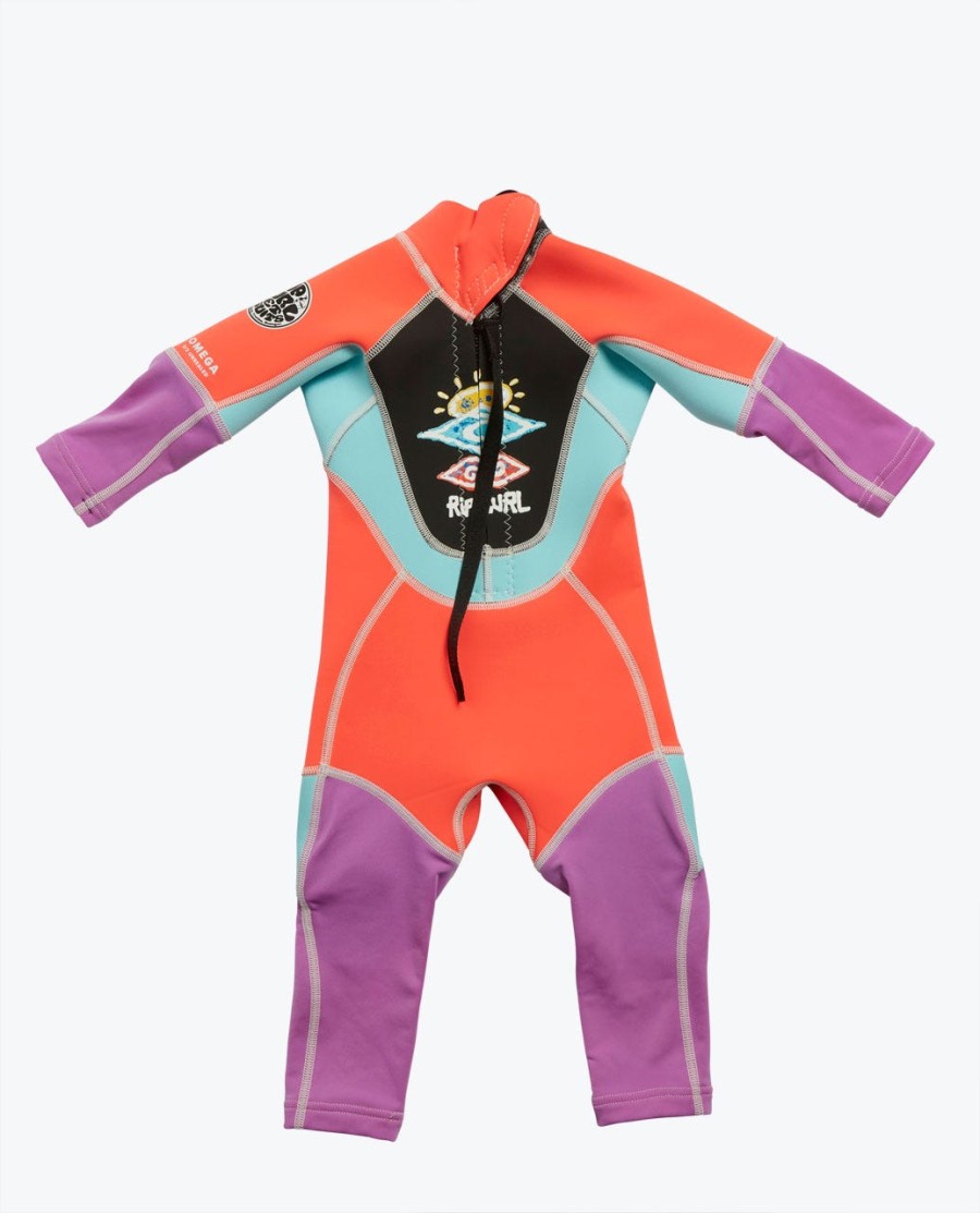 groms omega wetsuit met ritssluiting op de rug gemakkelijk aan en uit te trekken