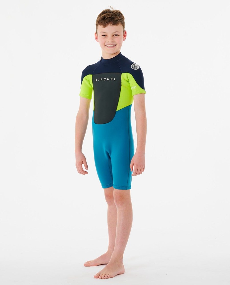 junior omega springsuit met ritssluiting op de rug